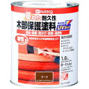 塗料 油性木部保護塗料 1.6L チーク カンペハピオ ペンキ 油性 油性塗料 防腐剤 木材 ウッドデッキ 塗料 UVカット 防虫 防カビ 防藻 屋外 木部 保護