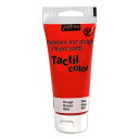 フィンガーペイント 紙用 80ml レッド pebeo ペベオジャポン Tactil color Peinture aux doigts Finger paint