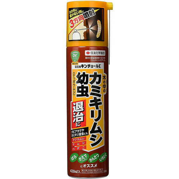 園芸用キンチョールE 420ml 住友化学園芸 木の中のカミキリムシ幼虫退治に テッポウムシ 殺虫剤