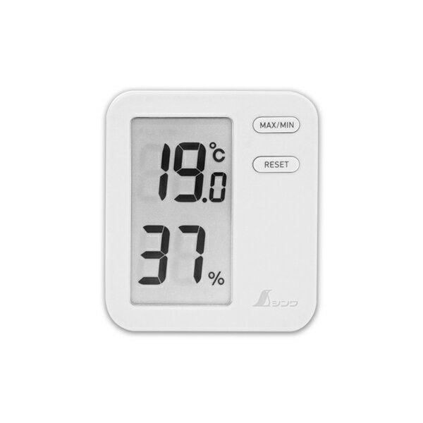 デジタル温湿度計 Home A ホワイト クリアパック 73044 シンワ測定 M6