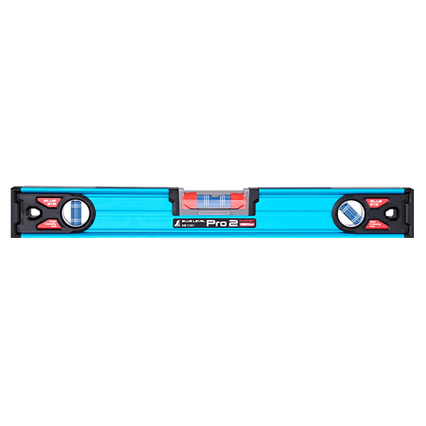 Rakuten - 水平器 ブルーレベル Pro2 450mm マグネット付 73382 シンワ測定 角度計 水準器 レベル 勾配計 水平器 マグネット 測量機器 水平 測量