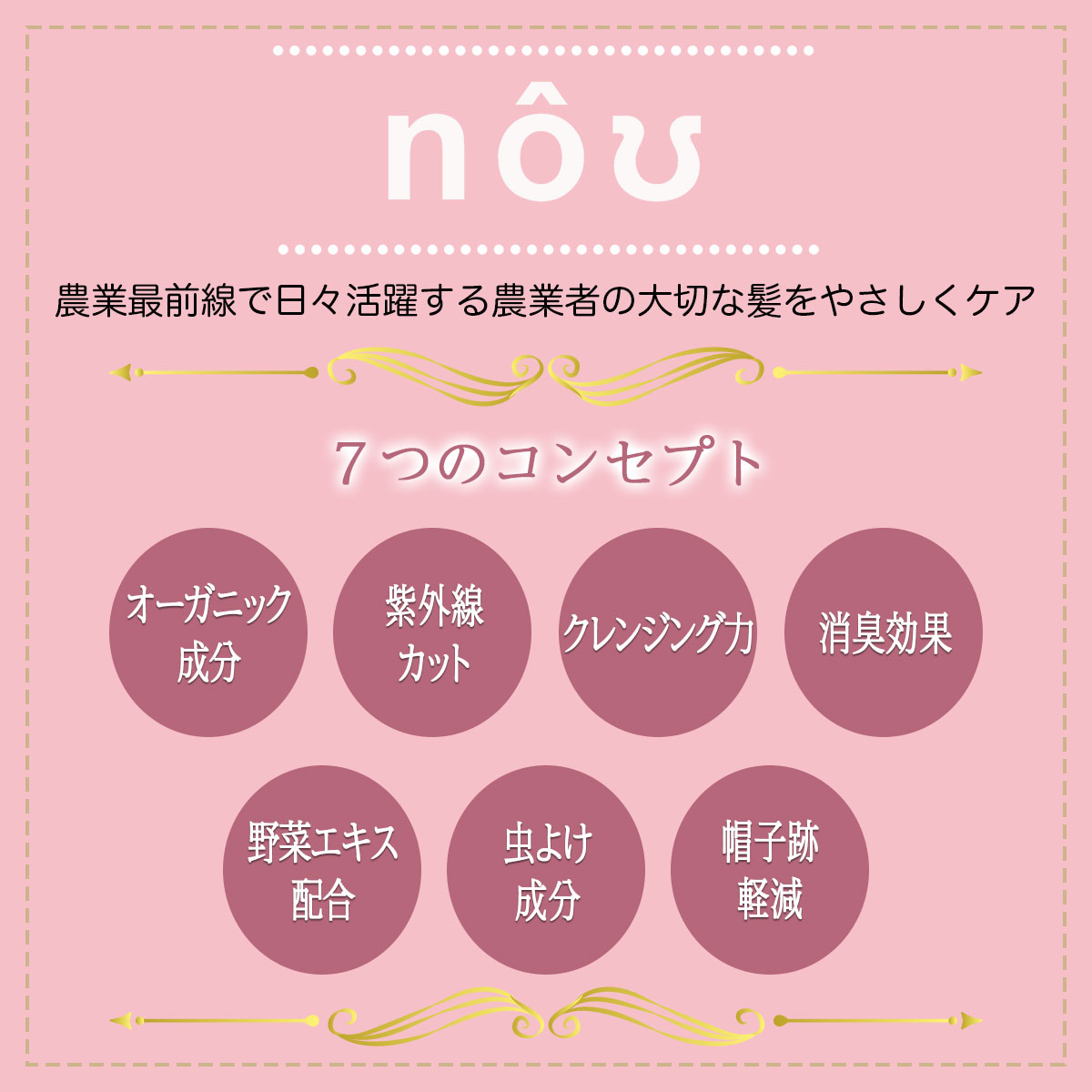 nouシャンプー 500ml ＋ nouトリートメント 500g 詰替えセット 大興貿易 タキイ種苗 農業女子PJ 紫外線カット 消臭効果 帽子跡軽減 害虫対策 ギフト wiselife-10027850 ワイズライフ サンプル画像3
