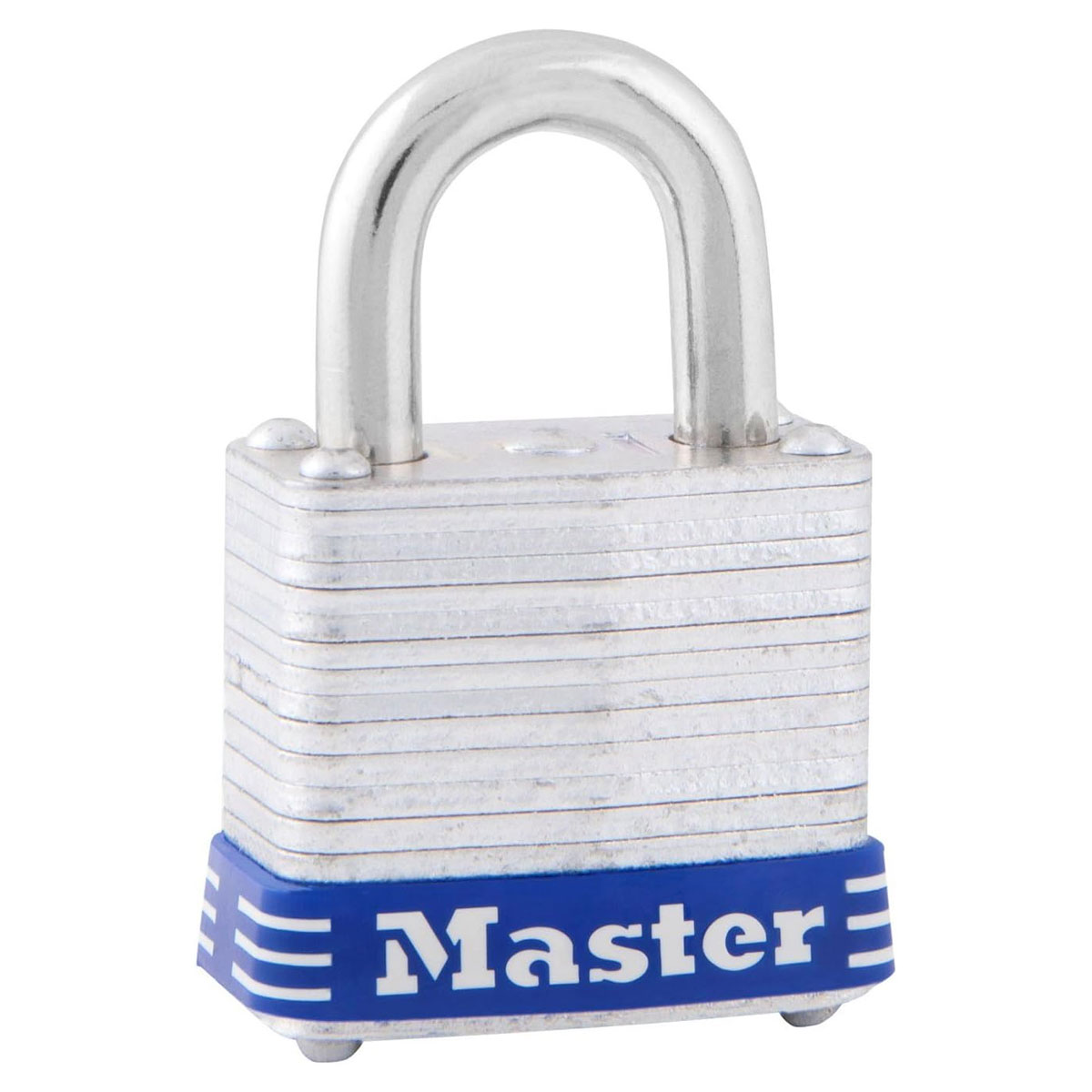 乐天商城 - 南京錠 ラミネートスチール シリンダー式 南京錠 鍵4本付 本体幅29mm 7JAD MasterLock カギ 錠前 シリンダー錠 防犯 盗難 対策 ロック 施錠 M6