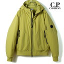 C.P.COMPANY / シーピーカンパニー｜撥水ストレッチナイロン中綿入りフーデッドジャケット(PRO-TEK)｜（イエロー）｜ 秋冬 フーデッドブルゾン パデッドブルゾン プリマロフト アウター メンズ イタリア アウトレット CP COMPANY