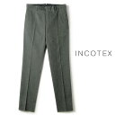 インコテックス INCOTEX / インコテックス｜コットンストレッチスリムテーパードパンツ(30型/SLIM FIT)｜（メランジグレー）｜ 秋冬 30モデル ボトムス スラックス チノパン コットンパンツ メンズ イタリア アウトレット