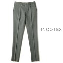 インコテックス INCOTEX / インコテックス｜ウールストレッチフランネル1プリーツスリムテーパードパンツ(31型/SLIM FIT)｜（ライトグレー）｜ 秋冬 31モデル ボトムス スラックス ウールパンツ メンズ イタリア アウトレット