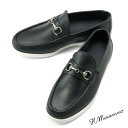 IL MOCASSINO / イルモカシーノ｜オイルドレザービットローファー｜（ダークネイビー）｜ スリッポン デッキシューズ ビットローファー 革 オイルドレザー メンズ イタリア アウトレット