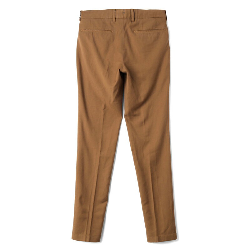 【50%OFF】BERWICH / ベルウィッチ｜製品染めウールストレッチツイルスリムテーパードパンツ(JMORELLO-GD/MZ0621)｜（ライトブラウン）｜ 秋冬 ジェーモレッロ ボトムス スラックス ウールパンツ ガーメントダイ メンズ イタリア アウトレット