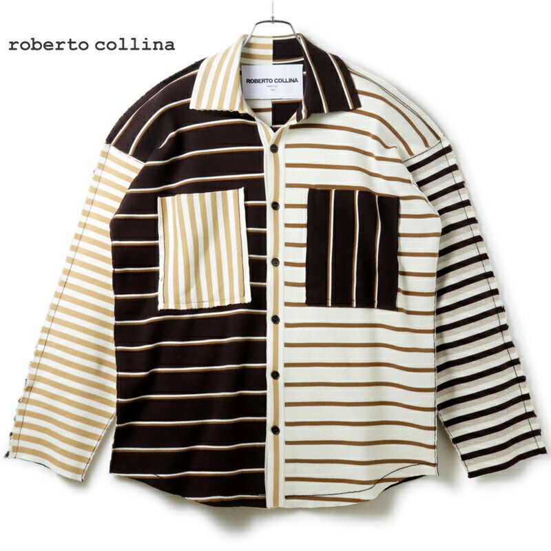 roberto collina / ロベルトコリーナ｜マルチボーダー柄コットンナイロンニットジャージ