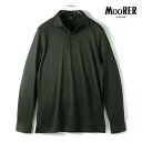 【70%OFF】MOORER / ムーレー|シルクコットンジャージー長袖ポロシャツ(GIMINIANO-CSM)|(FOREST)| 春夏 天竺シャツ ジャージ...