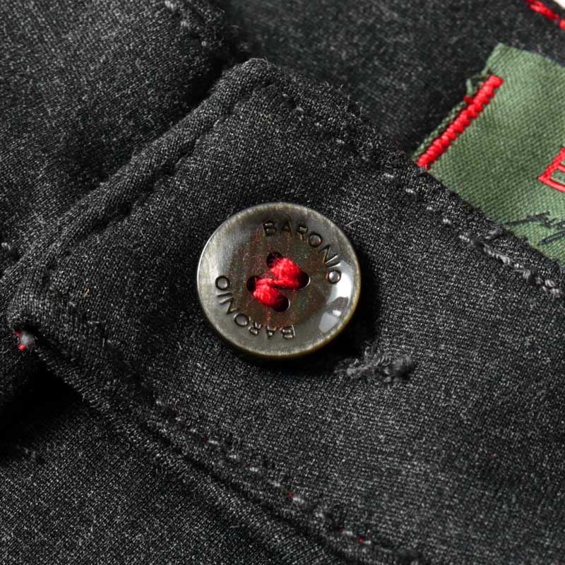 【40%OFF】BARONIO / バローニオ｜レーヨンポリエステルストレッチスムースジャージーノープリーツテーパードパンツ(W2450 CHINO)｜（メランジグレー）｜ 秋冬 バロニオ スラックス テーパードパンツ イージーパンツ イタリア メンズ アウトレット