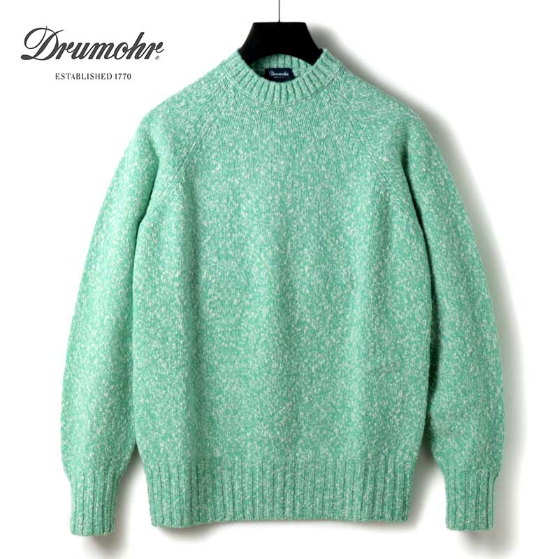 Drumohr / ドルモア｜スーパージーロンラムズウールメランジミドルゲージクルーネックニット(D5W103MR)..