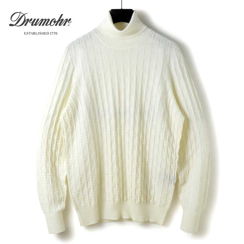 Drumohr / ドルモア｜ビスコッティ調ウールハイゲージシームレスタートルネックニット(D2M104TL)｜（オ..
