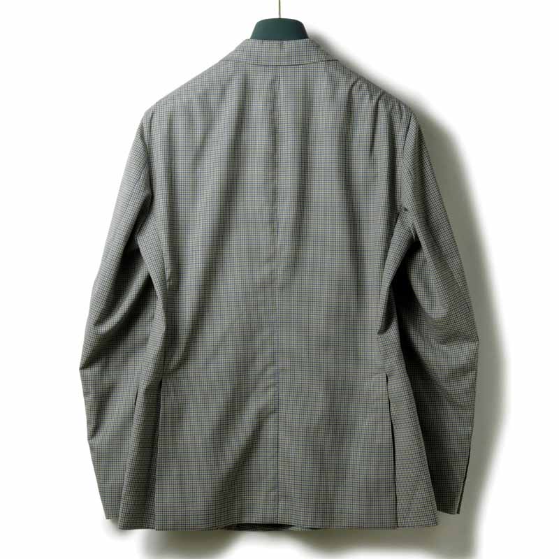 BOGLIOLI / ボリオリ｜ウールトロピカルチェック柄4Bダブルスーツ(DOVER)｜（ベージュ×ブルー×カーキ）｜ 春夏 ドーヴァー ダブルブレストスーツ ビジネス メンズ イタリア アウトレット