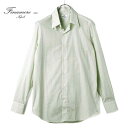 【40%OFF】FINAMORE / フィナモレ|170番手双糸GIZA45エジプトコットンポプリンタブカラーチェックシャツ(P5048Z MILANO AUGUSTO)|(ホワイト×ライムグリーン)| 春夏 長袖シャツ ハンドメイド 手縫い ギザ45 アウグスト ナポリ メンズ イタリア アウトレット(4)