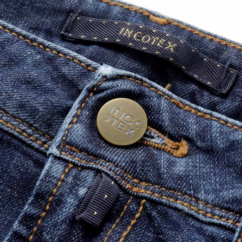 【30%OFF】INCOTEX BLUE DIVISION / インコテックス ブルーディヴィジョン｜ウォッシュドコットンストレッチスリムテーパードデニム(BDPS0002)｜（ウォッシュドインディゴブルー）｜ ボトムス ジーンズ ジーパン デニムパンツ メンズ イタリア アウトレット