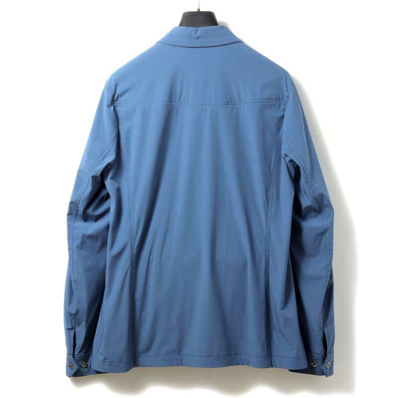【50%OFF】MOORER / ムーレー｜撥水ナイロンストレッチシャツジャケット(ATLAS-KN)｜（INDIGO）｜ 春夏 スプリングアウター シャツジャケット ACQUA アトラス メンズ イタリア アウトレット