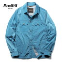 【50%OFF】MOORER / ムーレー|高密度軽量ワッシャーナイロンシャツジャケット(ATLAS-4D)|(TURCHESE)| 春夏 スプリングアウター シャツジャケット アトラス メンズ イタリア アウトレット|詳細画像