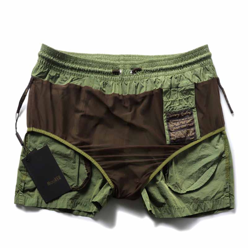 【60%OFF】MOORER / ムーレー｜軽量ワッシャーナイロンスイムショーツ(PORTOFINO-4D)｜（LIME）｜ 春夏 スイムパンツ ショートパンツ 水着 海パン 短パン メンズ イタリア アウトレット