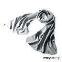 【70%OFF】mey story / マイストーリー|コットンリヨセルストレッチスウェットジャージーマフラー(44599)|(メランジライトグレー)| 【ネコポス対応】/秋冬 マフラー ストール ドイツ メンズ アウトレット