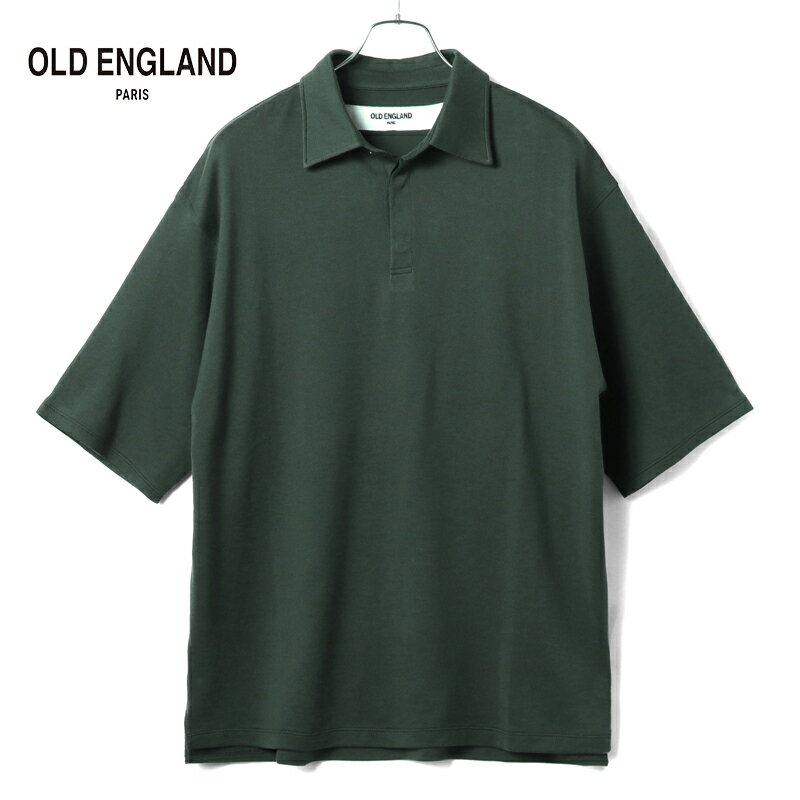【50%OFF】 OLD ENGLAND / オールドイングランド｜スーピマコットンハイゲージ半袖ニットポロシャツ｜（チャコールグレー）｜ 春夏 トップス 半袖ポロシャツ サマーニット SUPIMA COTTON メンズ 日本製 アウトレット