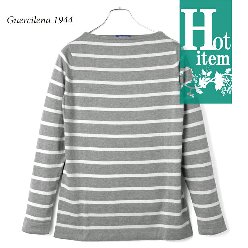 【50%OFF】Guercilena 1944 / グエルチレーナ｜コットンカシミヤボーダー柄長袖ボ