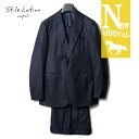 【40%OFF】Stile Latino / スティレラティーノ|ウールサージ3Bスーツ(VINCENZO)|(ダークネイビー)| 秋冬 ヴィンチェンツォ アットリーニ シングルスーツ ビジネス メンズ イタリア アウトレット