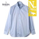 【30%OFF】BARBA / バルバ|ストライプ柄コットンツイルワイドカラーシャツ(I1U73/36023)|(ブルー×ホワイト)| ドレスシャツ 長袖シャツ ハンドメイド 手縫い メンズ イタリア アウトレット(4)