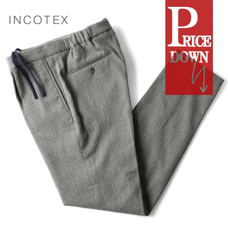 INCOTEX インコテックス URBAN TRAVELLER ストレッチポリエステル イージーパンツ1AG48R-9287Z SLIM FIT  【国内正規品】 返品交換可 / DUE-online