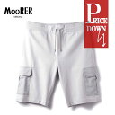 【50%OFF】MOORER / ムーレー|レーヨンナイロンスムースジャージー×ナイロンストレッチ切替しカーゴショーツ(RANDALF-JFC)|(AVORIO...