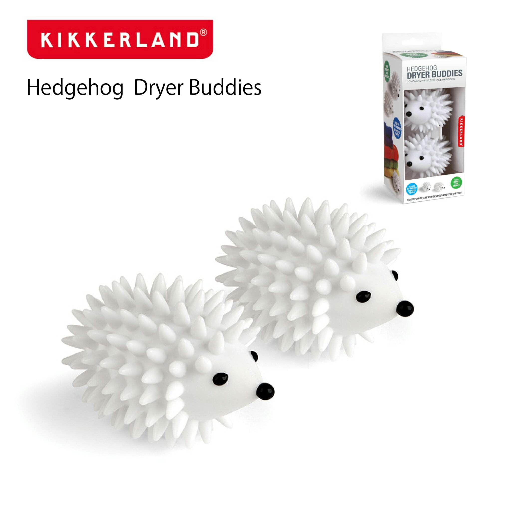 KIKKERLAND / Hedgehog Dryer Buddies ハリネズミ ドライヤーバディー 洗濯乾燥機用ドライヤーボール