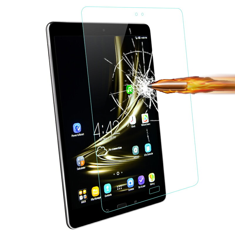 wisers ガラスフィルム エイスース ASUS ZenPad 3S 10 Z500M 9.7インチ タブレット 専用 強化ガラス 液晶 保護 ガラス フィルム 耐衝撃 表面硬度9H 指紋 汚れ防止コート スムースタッチ 0.3mm