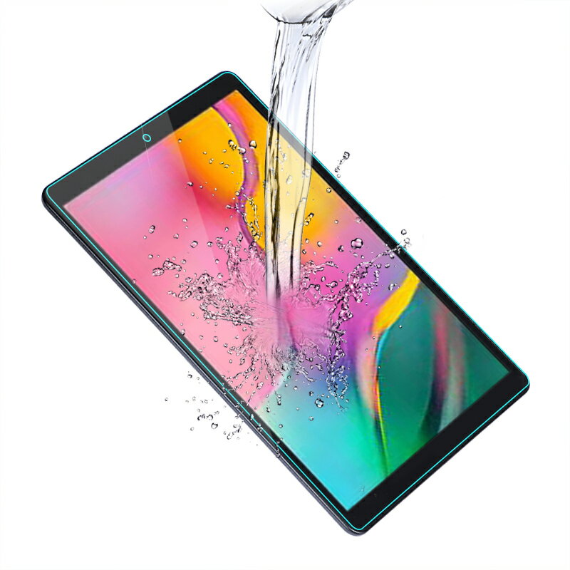 wisers ガラスフィルム Samsung サムスン J:COM ジェイコム Galaxy Tab A 10.1インチ タブレット 専用 [2019 2020 年 新型] 強化ガラス 液晶 保護 ガラス フィルム、耐衝撃、表面硬度9H、指紋・汚れ防止コート、スムースタッチ、0.3mm