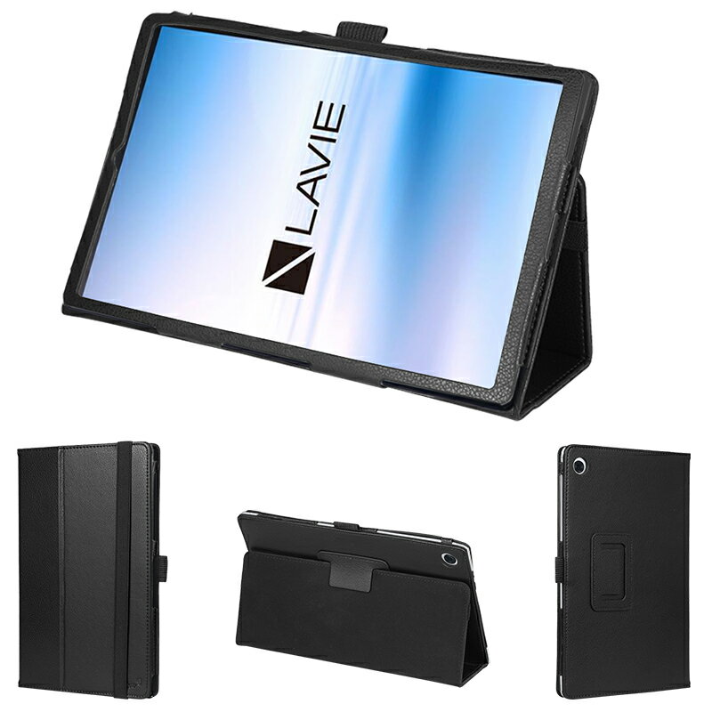 【クーポンご利用で10%OFF！】wisers 保護フィルム・タッチペン付き タブレットケース NEC LAVIE Tab E TE510/KAS PC-TE510KAS 10.3インチ 2020年新型 専用 ケース カバー 全6色 ブラック・ホワイト・ダークブルー・スカイブルー・ピンク・ゴールド