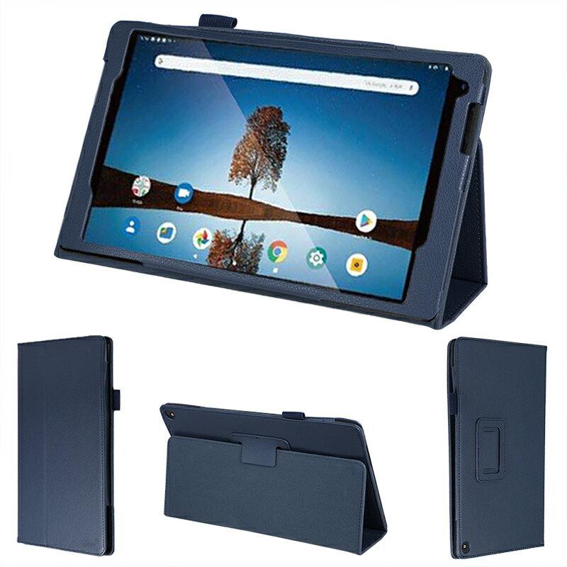 【クーポンご利用で10%OFF! 4/10 1:59まで】wisers 保護フィルム付 タブレットケース FFF SMART LIFE CONNECTED FFF-TAB10 10インチ タブレット 専用 ケース カバー [2020年 新型] 全2色 ブラック・ダークブルー