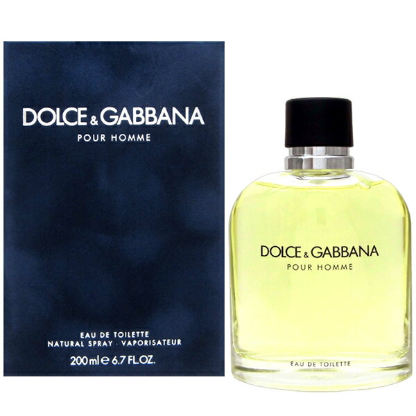 D＆G(ドルガバ) 【最大1,000円offクーポン】送料無料! 【ドルチェ＆ガッバーナ】 D&G プールオム EDT SP 200ml 【あす楽対応_14時まで】【香水 ギフト メンズ レディース】【人気 ブランド ギフト 誕生日 プレゼント】