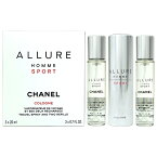 【最大1,000円offクーポン】シャネル CHANEL アリュール オム スポーツ コローニュトラベルスプレー EDT 20ml×3【送料無料】Allure Homme Sport Cologne Travel Spray【あす楽対応_14時まで】【香水 ギフト メンズ】【人気 ブランド ギフト 誕生日 プレゼント】