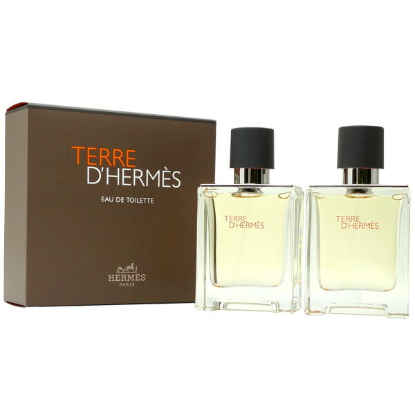 エルメス 【1日P10・最大1,000円offクーポン】エルメス HERMES テール ドゥ エルメス EDT SP 50ml×2 ギフト セット【送料無料】Terre D Hermes【あす楽対応_お休み中】【香水 ギフト メンズ 】【人気 ブランド ギフト 誕生日 プレゼント】