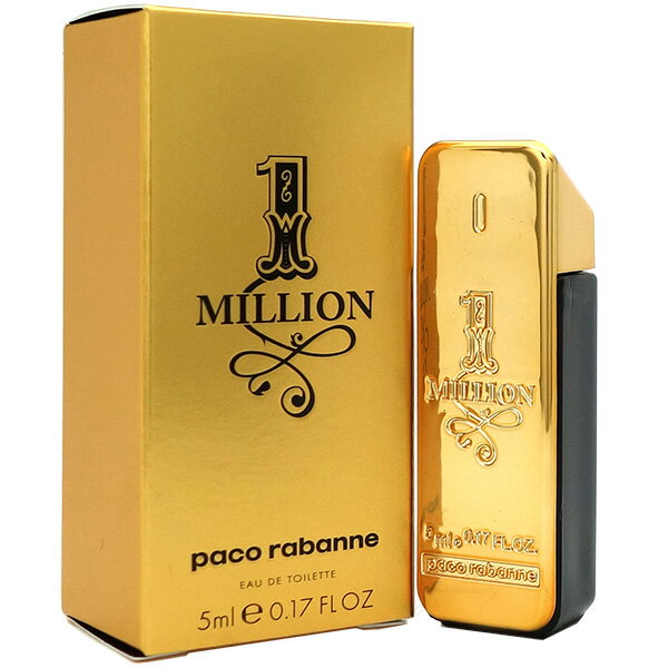 パコラバンヌ 【最大1,000円offクーポン】パコ ラバンヌ Paco Rabanne ワン ミリオン EDT BT 5ml 1 Million Eau de Toilette【あす楽対応_14時まで】【香水 ギフト メンズ】【人気 ブランド ギフト 誕生日 プレゼント】