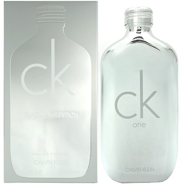 カルバン クライン CALVIN KLEIN シーケーワン プラチナ EDT SP 200ml CK ONE PLATINUM【あす楽対応_お休み中】【香水 メンズ レディース】【香水 人気 ブランド ギフト 誕生日 プレゼント】