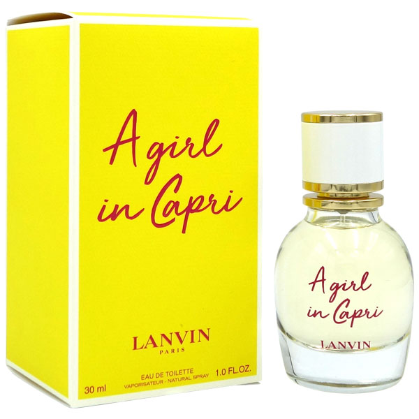 楽天香水フレグランスPARFUM de EARTH【15日P10・最大1,000円offクーポン】ランバン LANVIN ア ガール イン カプリ EDT SP 30ml A GIRL IN CAPRI【あす楽対応_14時まで】【香水 レディース】【人気 ブランド ギフト 誕生日 プレゼント】