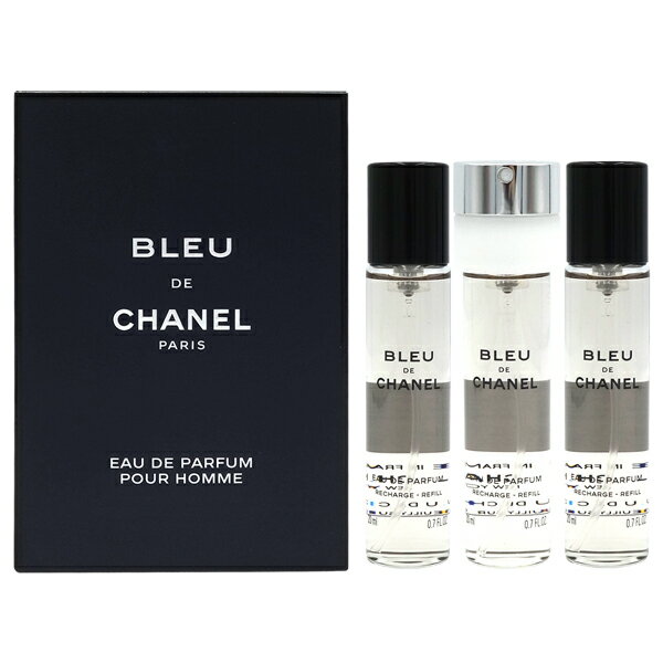 【18-19日P5 最大1,000円offクーポン】シャネル CHANEL ブルー ドゥ シャネル プールオム EDP SP 20ml×3本セット リフィル CHANEL BLEU DE CHANEL EDP TRAVEL SPRAY【あす楽対応_お休み中】【香水 メンズ】