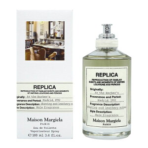 【25日ポイント10倍】メゾンマルジェラ Maison Margiela レプリカ アット ザ バーバー EDT 100ml REPLICA AT THE BARBER'S【送料無料】【あす楽対応_お休み中】【香水 メンズ レディース】