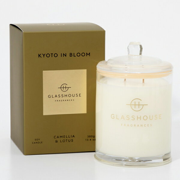 【最大P2倍・最大1000円offクーポン】グラスハウス GLASSHOUSE アロマキャンドル ラージ キョウト 380g【当日発送_お休み中】