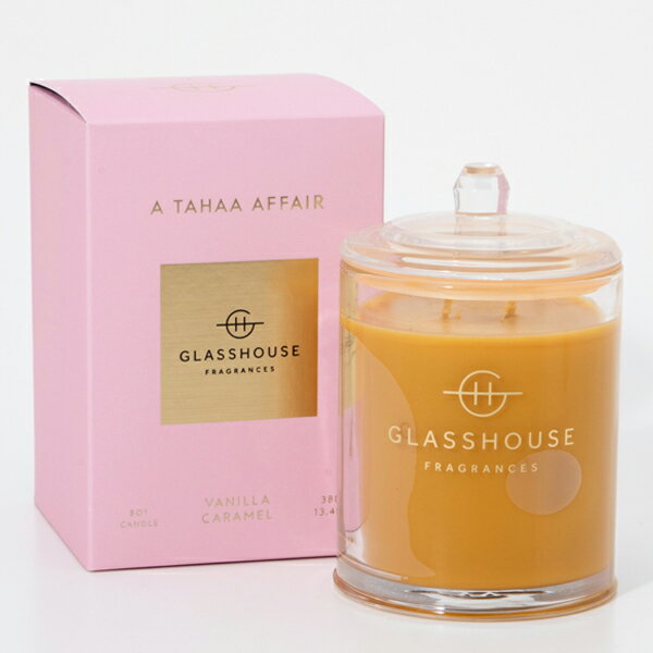 【最大P2倍・最大1000円offクーポン】グラスハウス GLASSHOUSE アロマキャンドル ラージ タハア 380g【当日発送_お休み中】