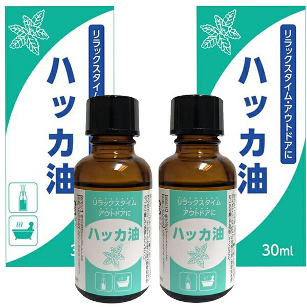 【18-19日P5・最大1,000円offクーポン】ハッカ油 30ml x2本セット【送料無料】【コミコミ1010円】【あす楽対応_お休み中】