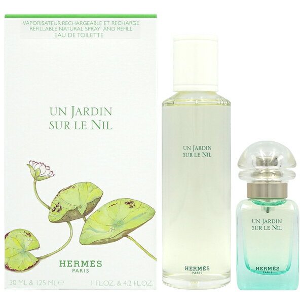 マラソン期間中ポイント2倍・最大1000円offクーポン エルメス HERMES ナイルの庭 EDT SP 30ml+リフィル125ml コフレ セット【当日発送_14時まで】【香水 メンズ レディース】