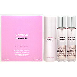 シャネル 【20日P10・最大1,000円offクーポン】シャネル CHANEL チャンス オータンドゥル ツイスト＆スプレー EDT SP 20ml ×3 【送料無料】【あす楽対応_お休み中】【人気 ブランド ギフト 誕生日 プレゼント】