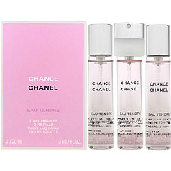 シャネル 【1日P10・最大1,000円offクーポン】シャネル CHANEL チャンス オータンドゥル ツイスト＆スプレー EDT SP 20ml ×3 【リフィル】【送料無料】【あす楽対応_お休み中】【人気 ブランド ギフト 誕生日 プレゼント】