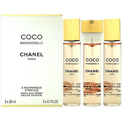 シャネル CHANEL ココマドモアゼル EDT SP 20ml×3 【リフィル】【オードトワレ】【送料無料】【あす楽対応_お休み中】【香水 レディース】【人気 ブランド ギフト 誕生日 プレゼント】